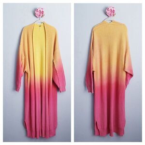 Rare Free People Come Together Ombre Duster Cardigan
